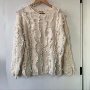 Fluffy Cream Sweater